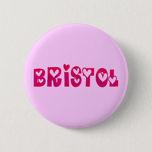 Bristol im Herzen Button (Vorderseite)