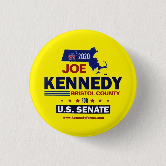 Bristol Landkreis für Joe Kennedy 2020 Button (Vorderseite)