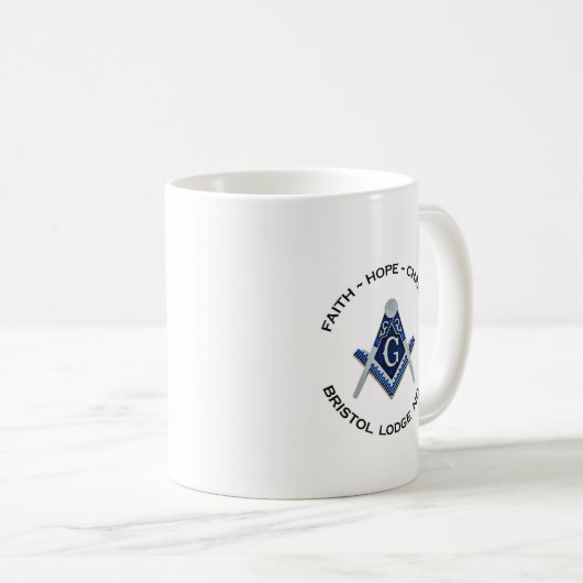 Bristol Masonic Tasse (VorderseiteRechts)