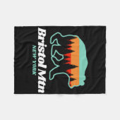 Bristol Mountain New York Skifahren Snowboarden Fleecedecke (Vorderseite (Horizontal))