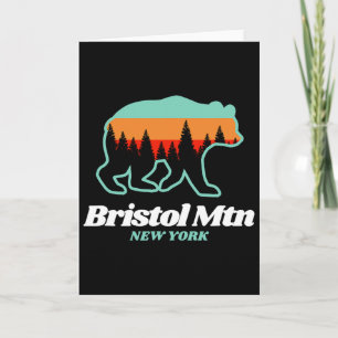 Bristol Mountain New York Skifahren Snowboarden Karte