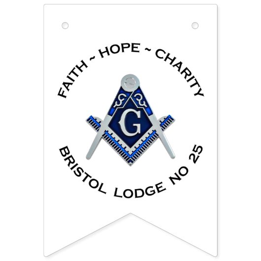 Bristol No 25 Masonic Banner (Zweite Fahne)