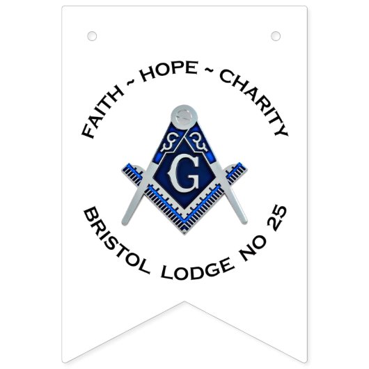 Bristol No 25 Masonic Banner (Dritte Fahne)