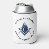 Bristol No 25 Masonic Cooler Dosenkühler (Kanne Rückseite)