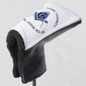 Bristol No 25 Masonic Golf Putter Cover Golf Headcover (3/4 Vorderseite)