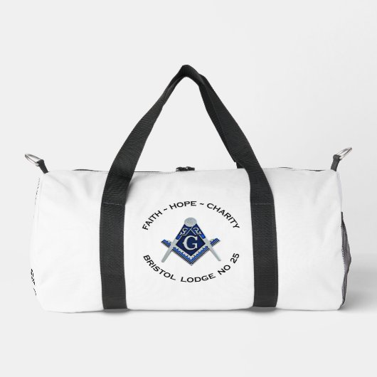 Bristol No 25 Masonic Gym Bag Duffle Bag (Vorderseite)