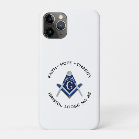 Bristol No 25 Masonic iPhone Case (Rückseite)