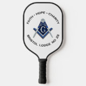 Bristol No 25 Masonic Pickleball Paddle (Rückseite)