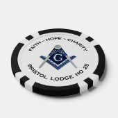 Bristol No 25 Masonic Poker Chips (Einzeln)