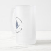 Bristol Nr. 25 Freimaurerische Mattierte Tasse (Vorderseite Links)
