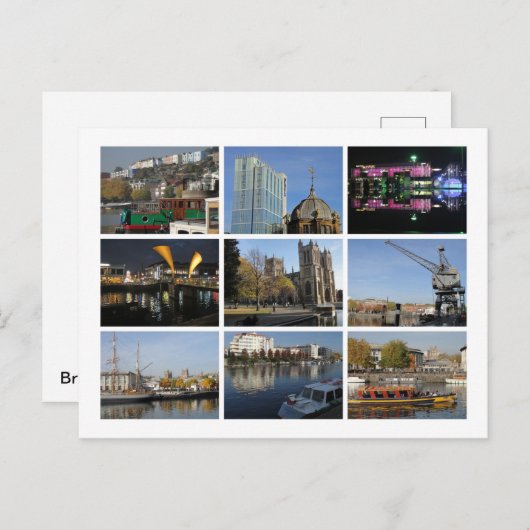 Bristol Postkarte (Vorne/Hinten)