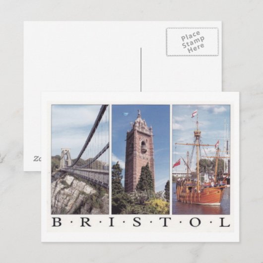 Bristol - Postkarte (Vorne/Hinten)