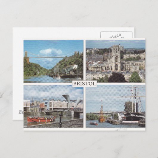 Bristol - Postkarte (Vorne/Hinten)