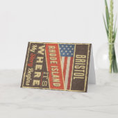 Bristol Rhode Island Karte (Vorderseite)