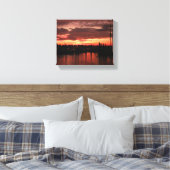 Bristol Rhode Island Sonnenuntergang Leinwanddruck (Insitu (Schlafzimmer))