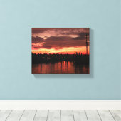 Bristol Rhode Island Sonnenuntergang Leinwanddruck (Insitu (Holzboden))