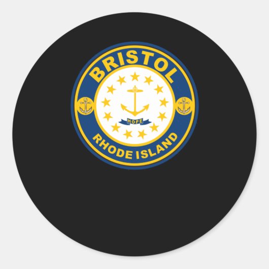 Bristol Rhode Island Sticker (Vorderseite)