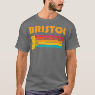 Bristol Rhode Island Vintage Souvenir mit Gebrauch T-Shirt