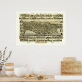Bristol, RI Panoramic Map - 1891 Poster (Küche)