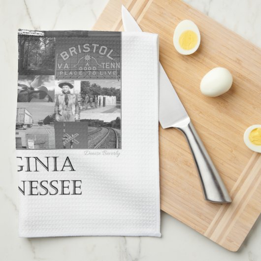 Bristol Scenes Collage Geschirrtuch (Viertel Falte)