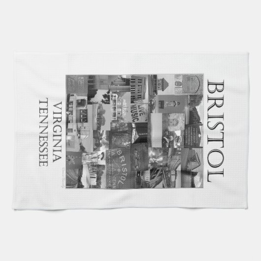 Bristol Scenes Collage Geschirrtuch (Horizontal)