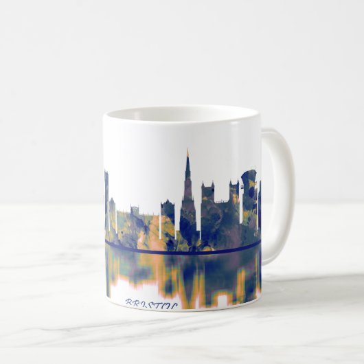 Bristol-Skyline Kaffeetasse (VorderseiteRechts)