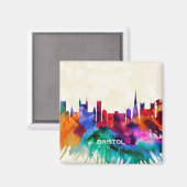 Bristol Skyline Magnet (Vorderseite/Rückseite)