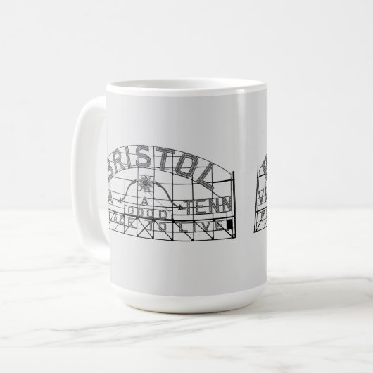 Bristol Slogan sign Coffee Tasse (Vorderseite Links)