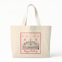 Bristol Slogan Unterschreiben Weihnachts-Shopping