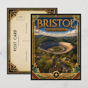 Bristol Tennessee Vintage Art Deco Golden Age Postkarte