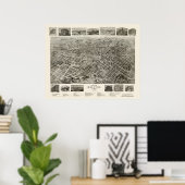 Bristol, TN Panorama Karte - 1912 Poster (Heimbüro)