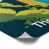  Bristol UK Clifton Suspension Bridge Retro Custom Poster (Ecke)