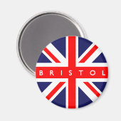 Bristol UK Flag Magnet (Vorderseite/Rückseite)