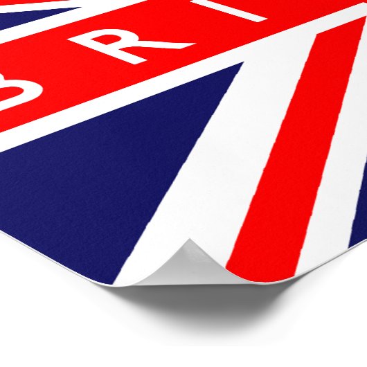 Bristol UK Flag Poster (Ecke)