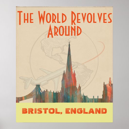 BRISTOL, UK SKYLINE POSTER (Vorne)