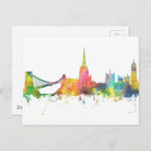 BRISTOL, UK SKYLINE POSTKARTE (Vorne/Hinten)