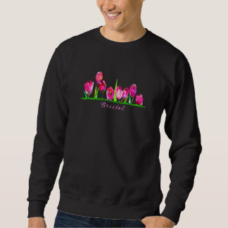 Bristol Uk Watercolor Tulip Girls Sweatshirt