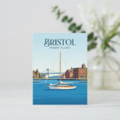 Bristol USA Postkarte (Stehend Vorderseite)