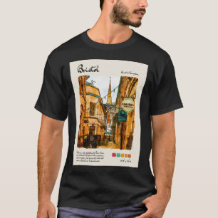 Bristol Vintag Watercolor Travel T-Shirt