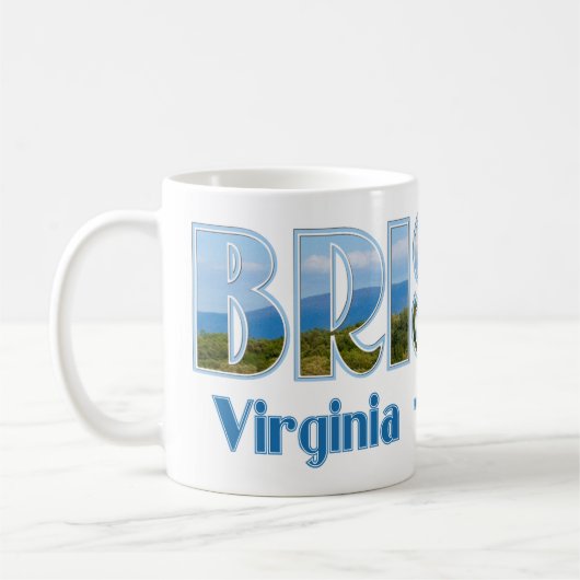 Bristol Virginia Tennessee Landschaftliche Sicht Kaffeetasse (Links)