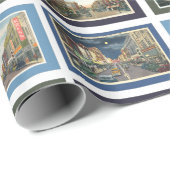 Bristol Virginia Tennessee Vintage Bilder Geschenkpapier (Rolleneckpunkt)