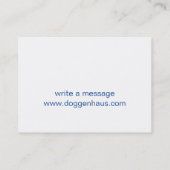 Brit Poodle Visitenkarte (Rückseite)