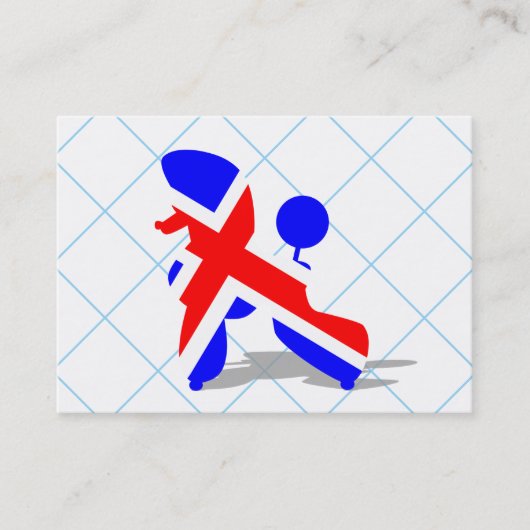 Brit Poodle Visitenkarte (Vorderseite)