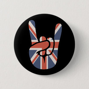 Brit Rock Hand Button