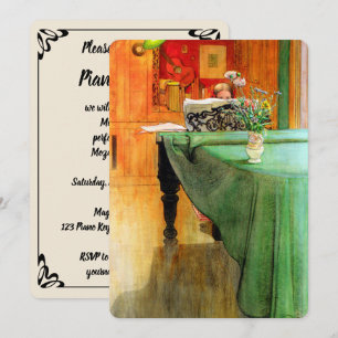 Brita am Klavier von Carl Larsson, Musikalischer V Einladung