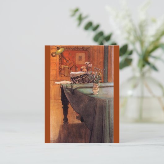 Brita am Piano Postkarte (Stehend Vorderseite)