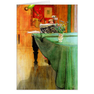 Brita am Piano von Carl Larsson, Vintag Art
