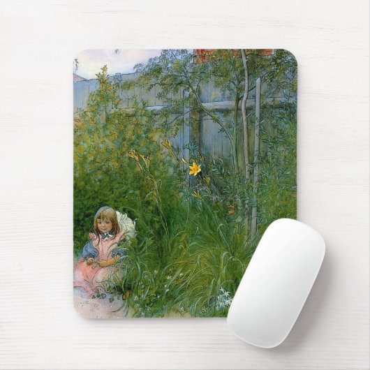 Brita in der Blume Bed c1897 Mousepad (Mit Mouse)