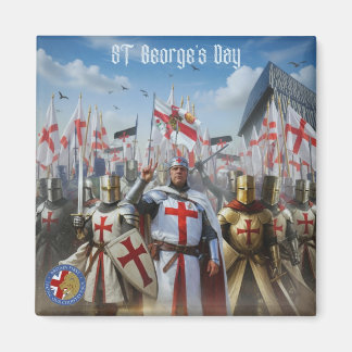 Britain First St, Tag des heiligen Georg Kühlschra Magnet