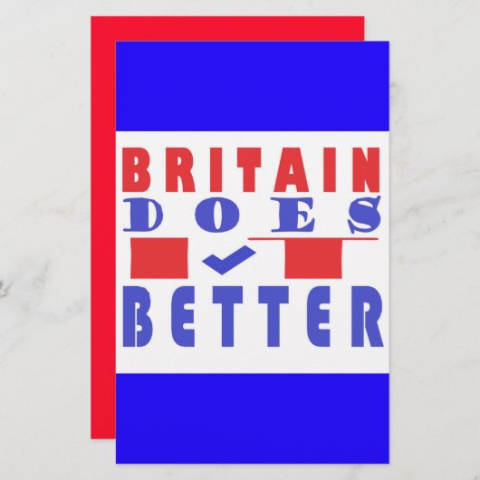 BRITAIN MACHT ES BESSER WORD DESIGN BRIEFPAPIER (Vorne/Hinten)